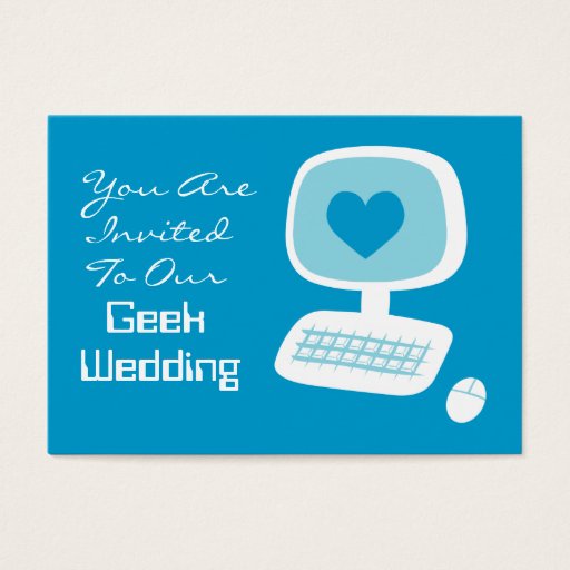 Customizable Geek Wedding Invitation Event Cards Business Card