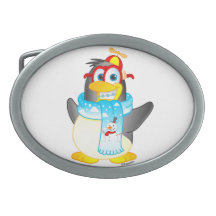 Geek Wobble Penguin Belt Buckle