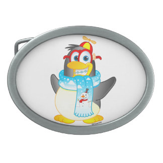 Geek Wobble Penguin Belt Buckle