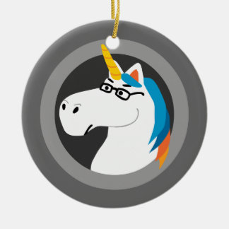 Geekicorn Ceramic Ornament
