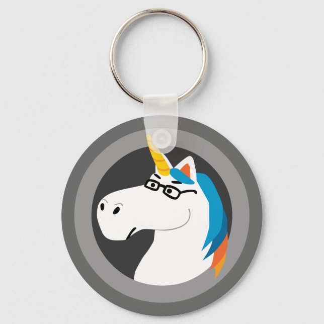 Geekicorn Keychain (Front)