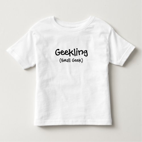 Geekling Small Geek Toddler Tee