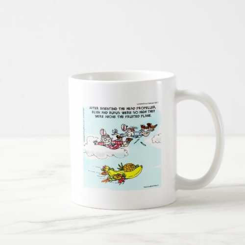 Geeks Above Fruited Plane Funny Coffee Mug