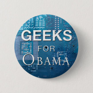 Geeks for Obama Button