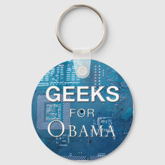 Geeks for Obama Keychain