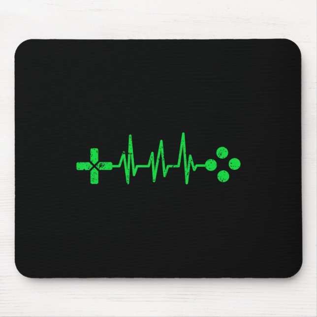 Geeks Heartbeat Gaming  Mouse Pad (Front)