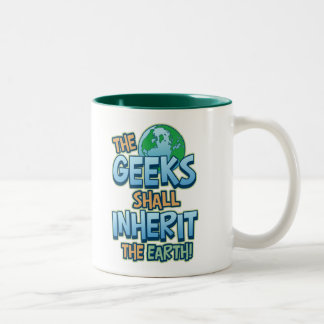 Geeks Inherit Earth Two-Tone Coffee Mug
