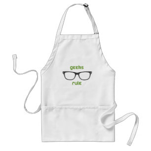 Geeks Rule Eyeglasses Adult Apron