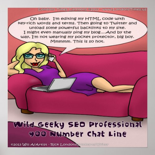 Geeky 900 Number SEO Girls Gone Wild Poster