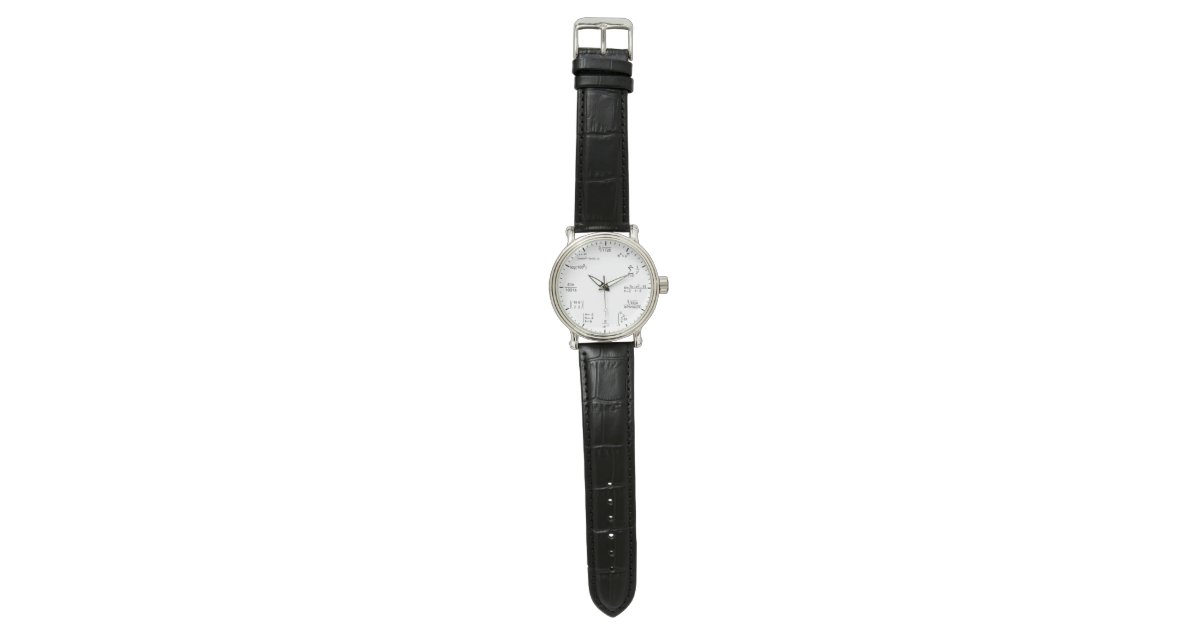 Geeky And Nerdy Math Formula Equations Wrist Watches Zazzle