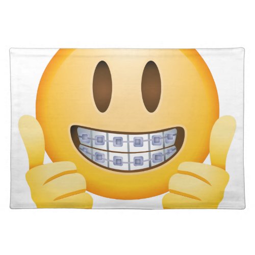 Geeky Braces Emoji Placemat