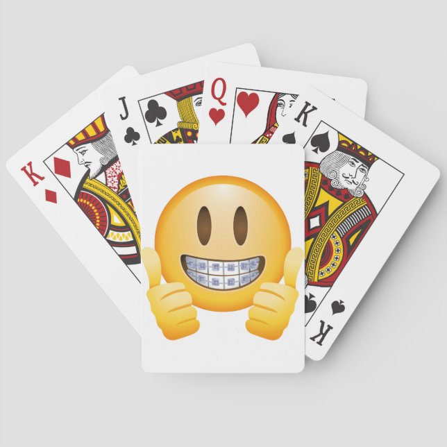 Geeky Braces Emoji Poker Cards (Back)