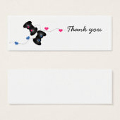 Geeky Gamer Thank You Mini Cards Dark (Blue/Pink) (Front & Back)