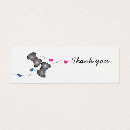 Geeky Gamer Wedding Thank You Mini Cards