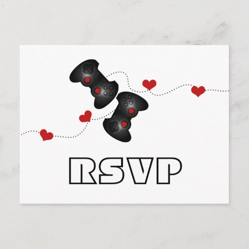 Geeky Gamers RSVP Postcard Dark