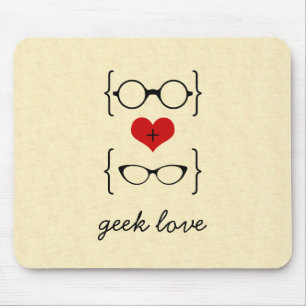 Geeky Glasses Mousepad