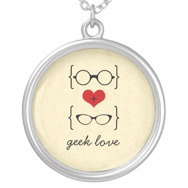 Geeky Glasses Necklace (Front)