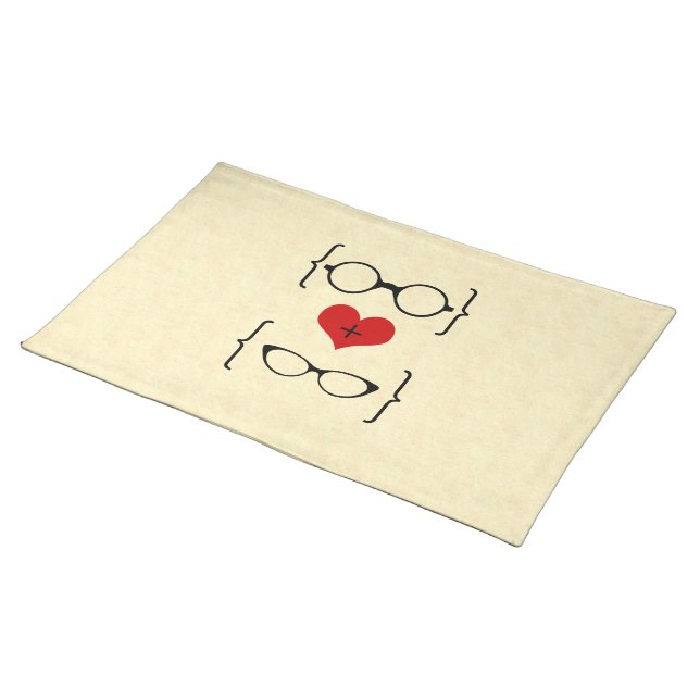 Geeky Glasses Placemat (On Table)