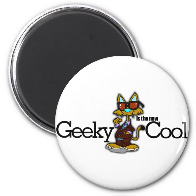 Geeky is the new cool magnet (Front)