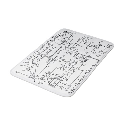 Geeky Math Mathematics Bath Mat