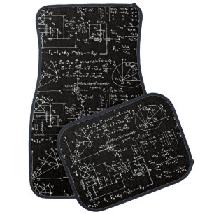 Geeky Math Mathematics Car Mat