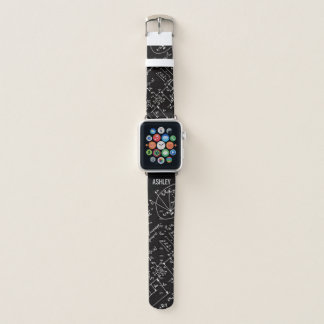 Geeky Math Mathematics Personalized Apple Watch Band