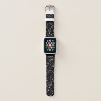 Geeky Math Mathematics Personalized Apple Watch Band by riverme at Zazzle