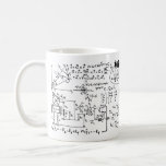 Geeky Math Mathematics Personalized Coffee Mug<br><div class="desc">Mathematics / Math / Math Teacher Gift / Math Student Gift / Geek Math Gift / Black and White Coffee Mug with a place for your personalization
 http://www.zazzle.com/riverme/products?dp=0&cg=196337101538930871&ch=riverme&sr=250506470470523971&pg=1&ps=72</div>