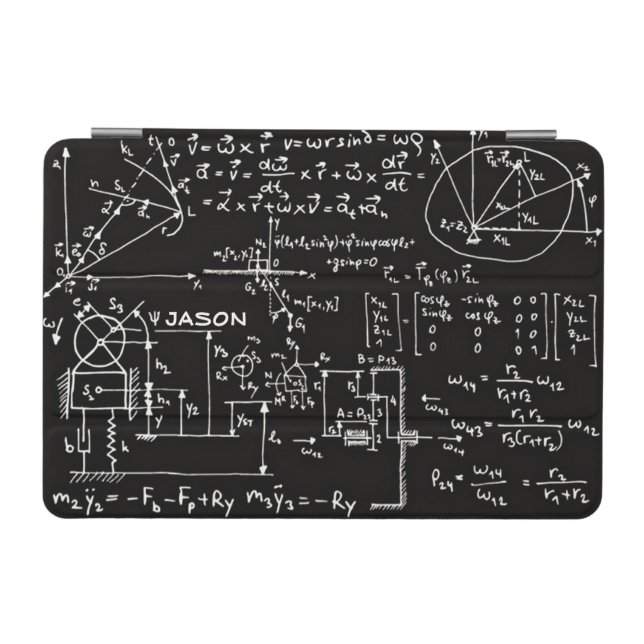 Geeky Math Mathematics Personalized iPad Mini Cover (Horizontal)