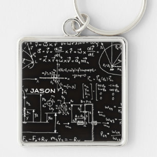 Geeky Math Mathematics Personalized Keychain