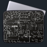 Geeky Math Mathematics Personalized Laptop Sleeve<br><div class="desc">Mathematics / Math / Math Teacher Gift / Math Student Gift / Geek gift / Black Men's Personalized Name Initial Monogram Laptop Sleeve. To change the text, use the personalize option. For more extensive text changes such as changes to the font, font color, or text layout, choose the customize option....</div>