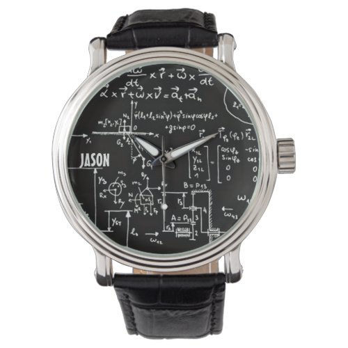 Geeky Math Mathematics Personalized Watch