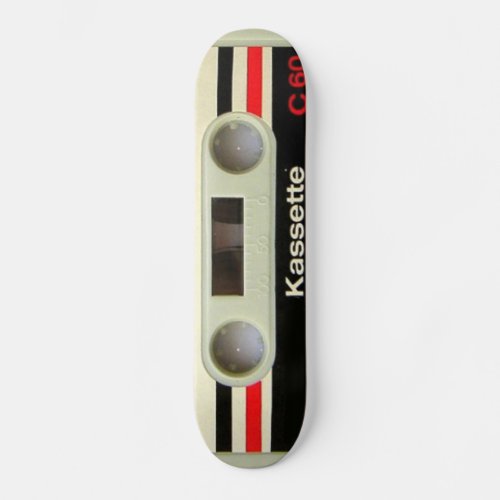 Geeky nerdy 1980s cassette retro cassette tape skateboard deck