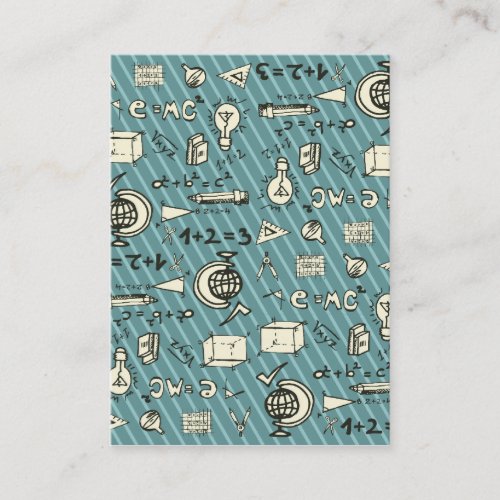 Geeky on Blue Business Card