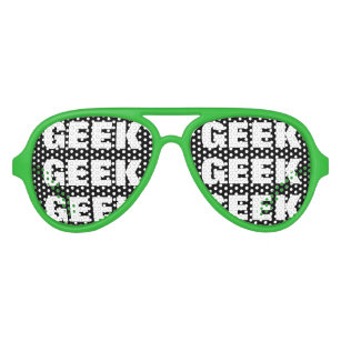 Geeky party shades   Funny sunglasses for nerds