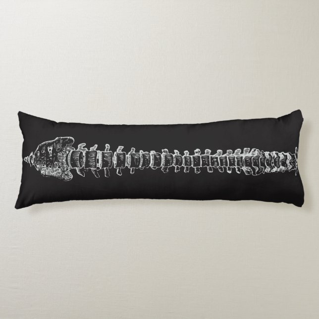 Geeky Spine Anatomy Spinal Cord Vertebral Column Body Pillow (Front)
