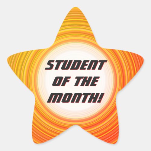 Geeky STUDENT OF THE MONTH Sticker