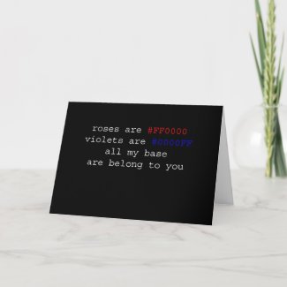 Geeky Valentine card
