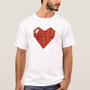 geeky valentines day heart T-Shirt