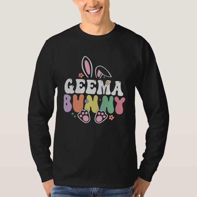 Geema Bunny Women Easter Day Rabbit Grandma Family T-Shirt (Front)