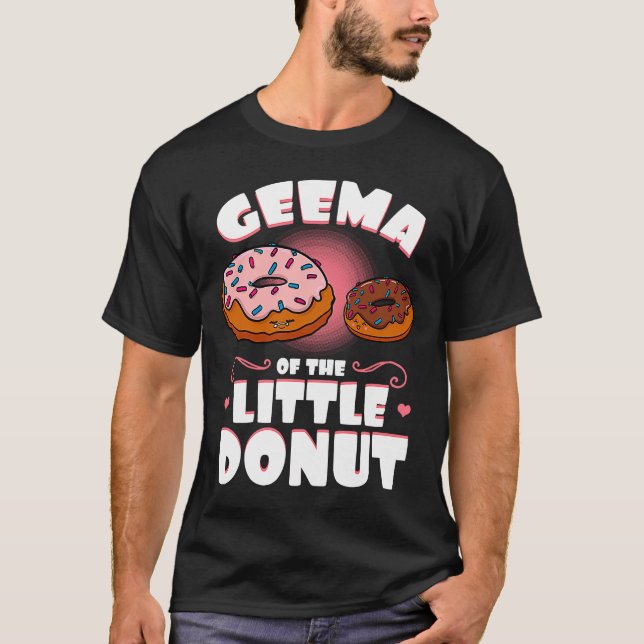 Geema Of The Little Donut Gender Reveal Baby Showe T-Shirt (Front)