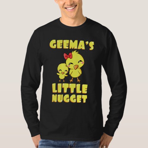 Geemas Little Nugget Chicken Grandma Mothers Day T_Shirt