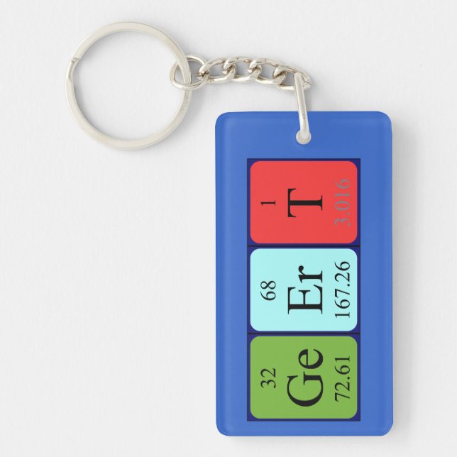 Geert periodic table name keyring (Front)