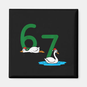 Geese A Laying Swans A Swimming 67 Six Geese Seven Magnet