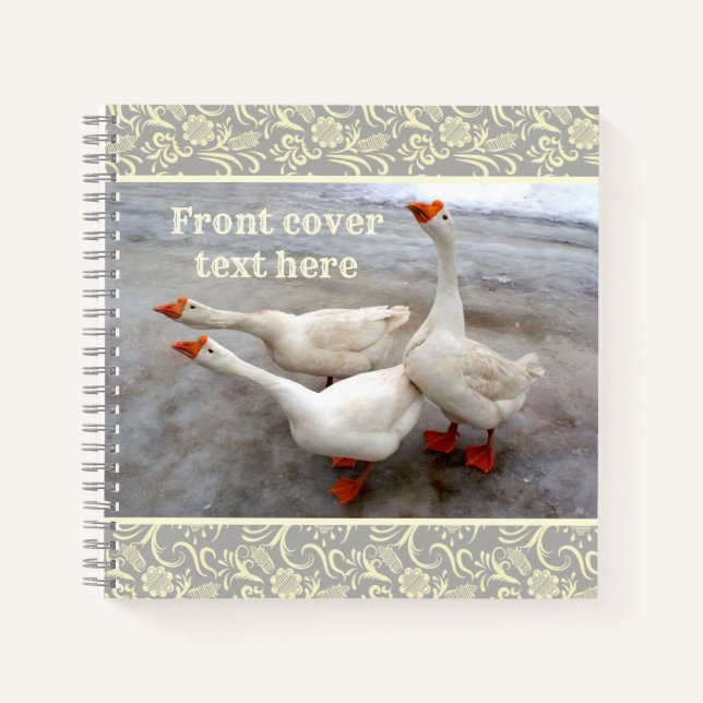 Geese are funny notebook (Front)