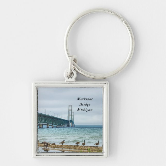 Geese At Mighty Mac Keychain (Front)
