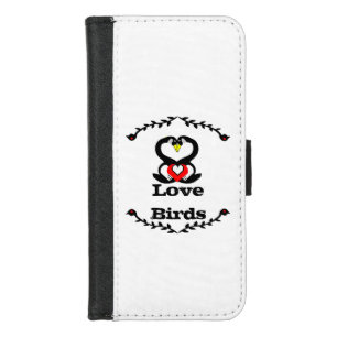 Geese Family Silly Goose Love Birds iPhone 8/7 Wallet Case