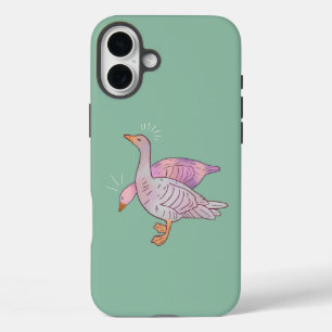 Geese Girls Whimsical Folk Art Goose Duo iPhone 16 Plus Case