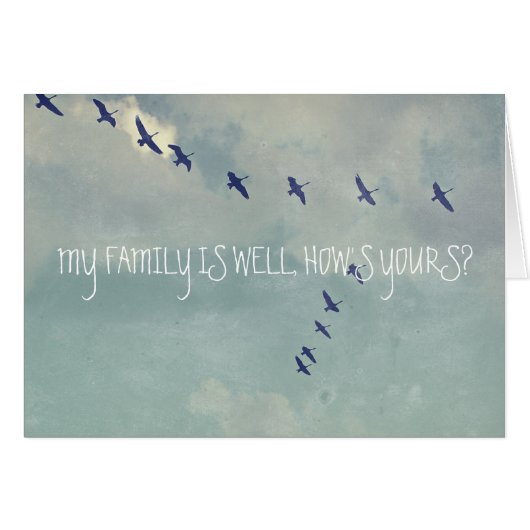 Geese Heading South Cards (Front Horizontal)