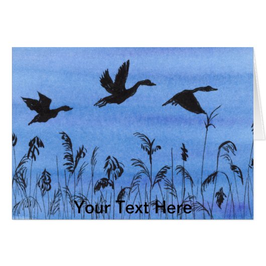 Geese in Flight Cards (Front Horizontal)
